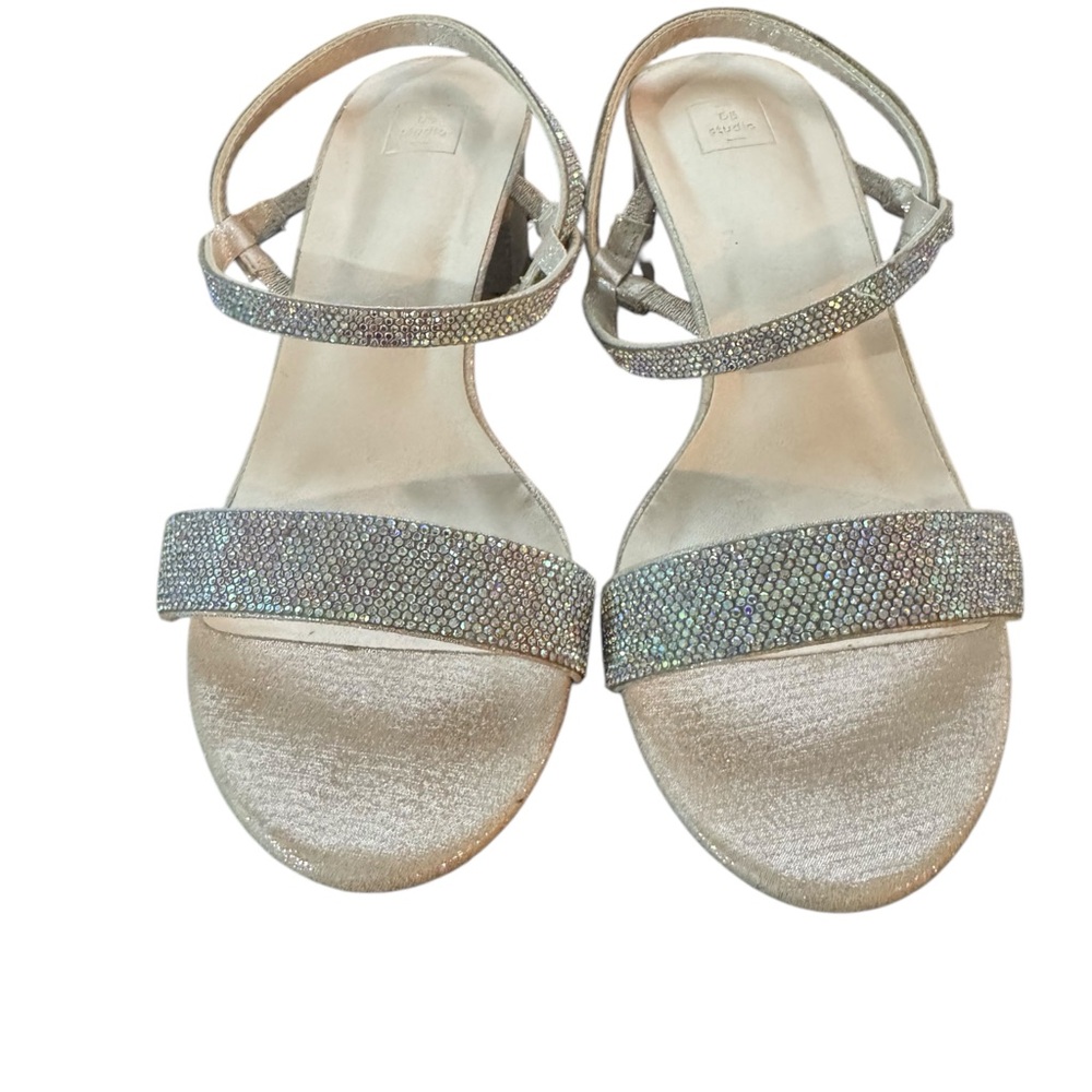 Elegant Silver Strappy Sandals
